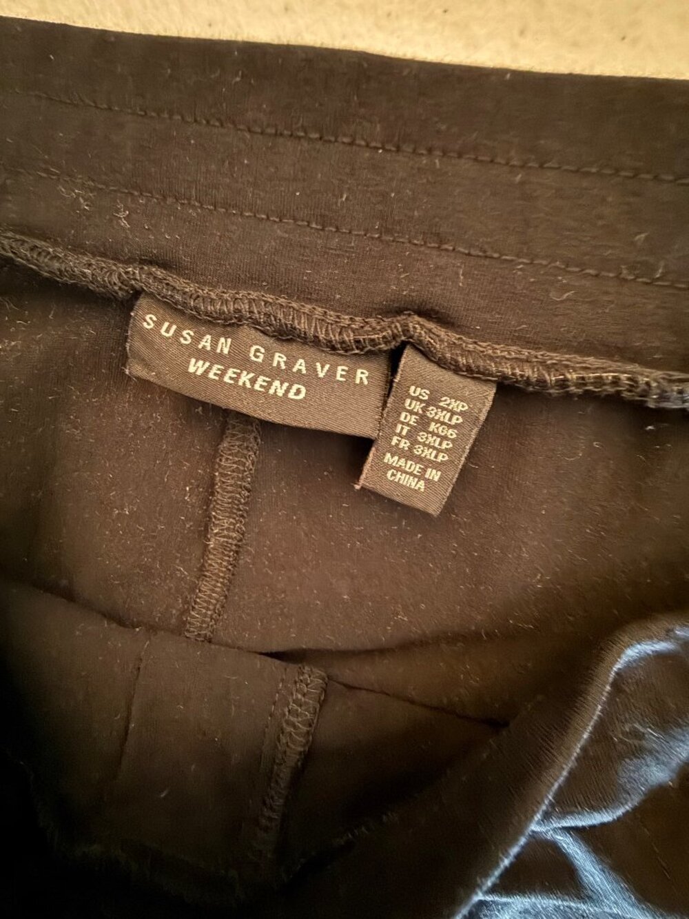 Susan Graver Weekend, Black Pants, 2XP